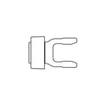 A-BP572090351- AI Tractor Yoke, Splined 1 3/8" - 6 Spline with Twist Collar