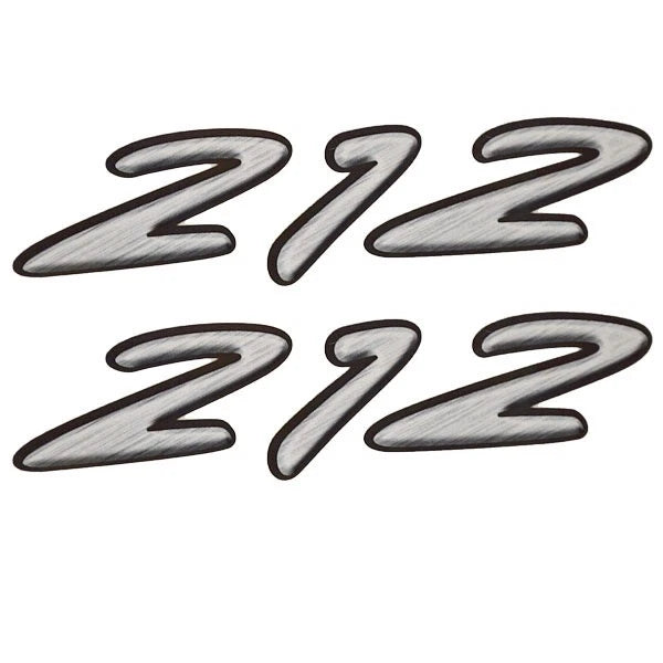 Rinker Boat Brand Decal - 212 Gray Black Stickers (pair)