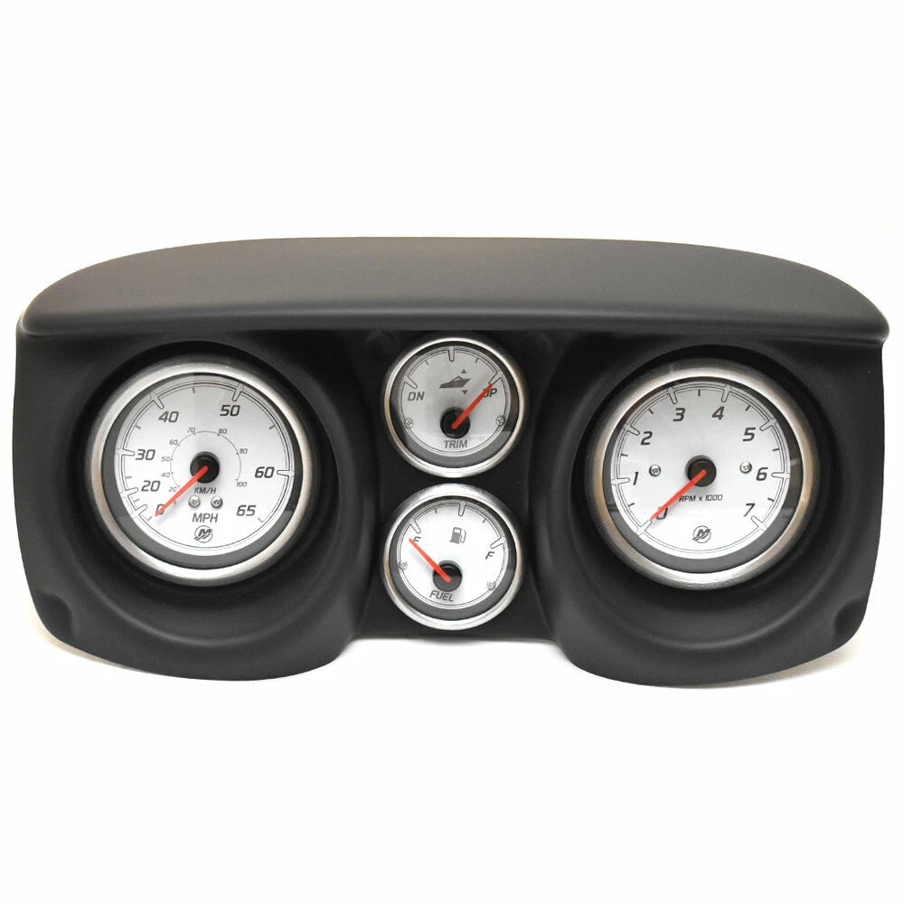 Lund Boat Dash Gauge Panel 2395066 - Mercury Gauges Black