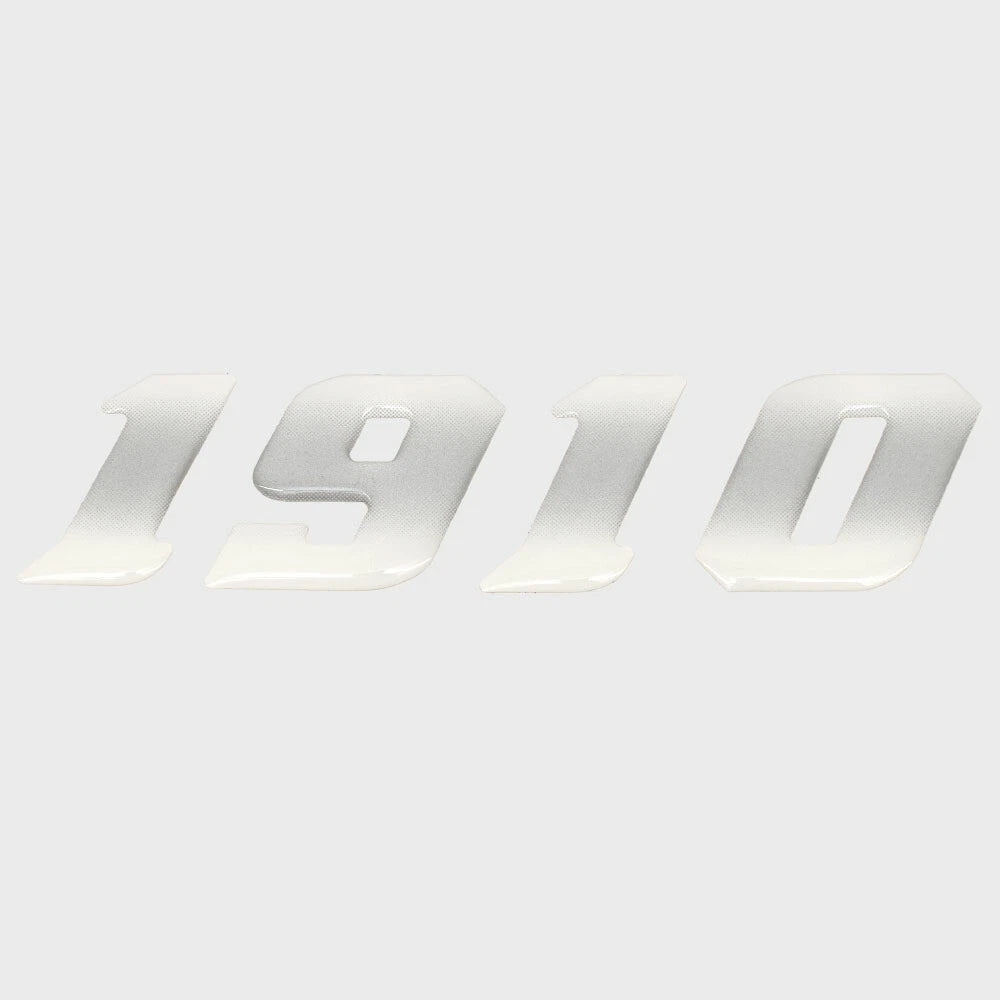G3 Boat Raised Model Emblem Decal 73405491 - 1910 White Silver