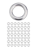 50pcs Fishing Solid Ring Seamless Split Ring Swivel Knot Lure Tools