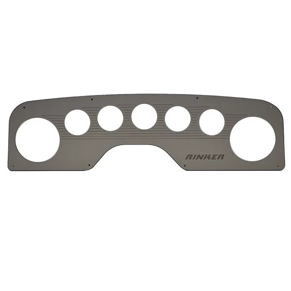 Rinker Boat Blank Gauge Panel - 20 X 5 1/2 Inch Gray Silver Plastic