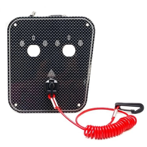 Wellcraft Boat Blank Switch Panel 210-05902-F - 6 X 6 5/8 Inch Black