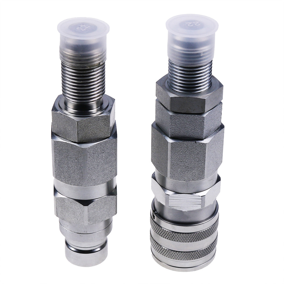 #10 JIC Thread 1/2" Flat Face Hydraulic Quick Connect Coupler for Case Bobcat NH