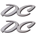 Lund Boat Decals 1986346 - 2000 Alaskan DC 5 X 2 Inch Silver (pair)
