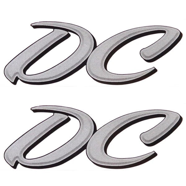 Lund Boat Decals 1986346 - 2000 Alaskan DC 5 X 2 Inch Silver (pair)