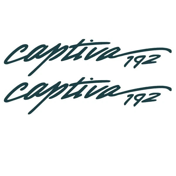 Rinker Boat Model Decal - Captiva 192 Forest Green Stickers (pair)