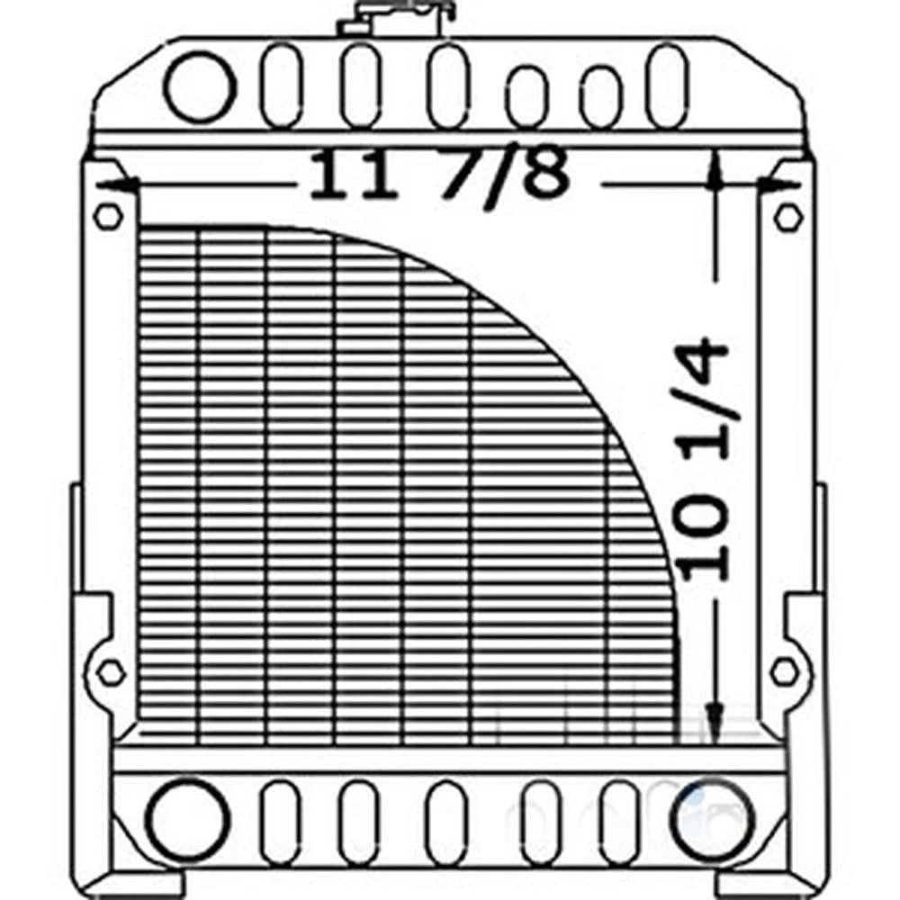 SBA310020020 Radiator Fits Ford Holland Compact Tractor 1110