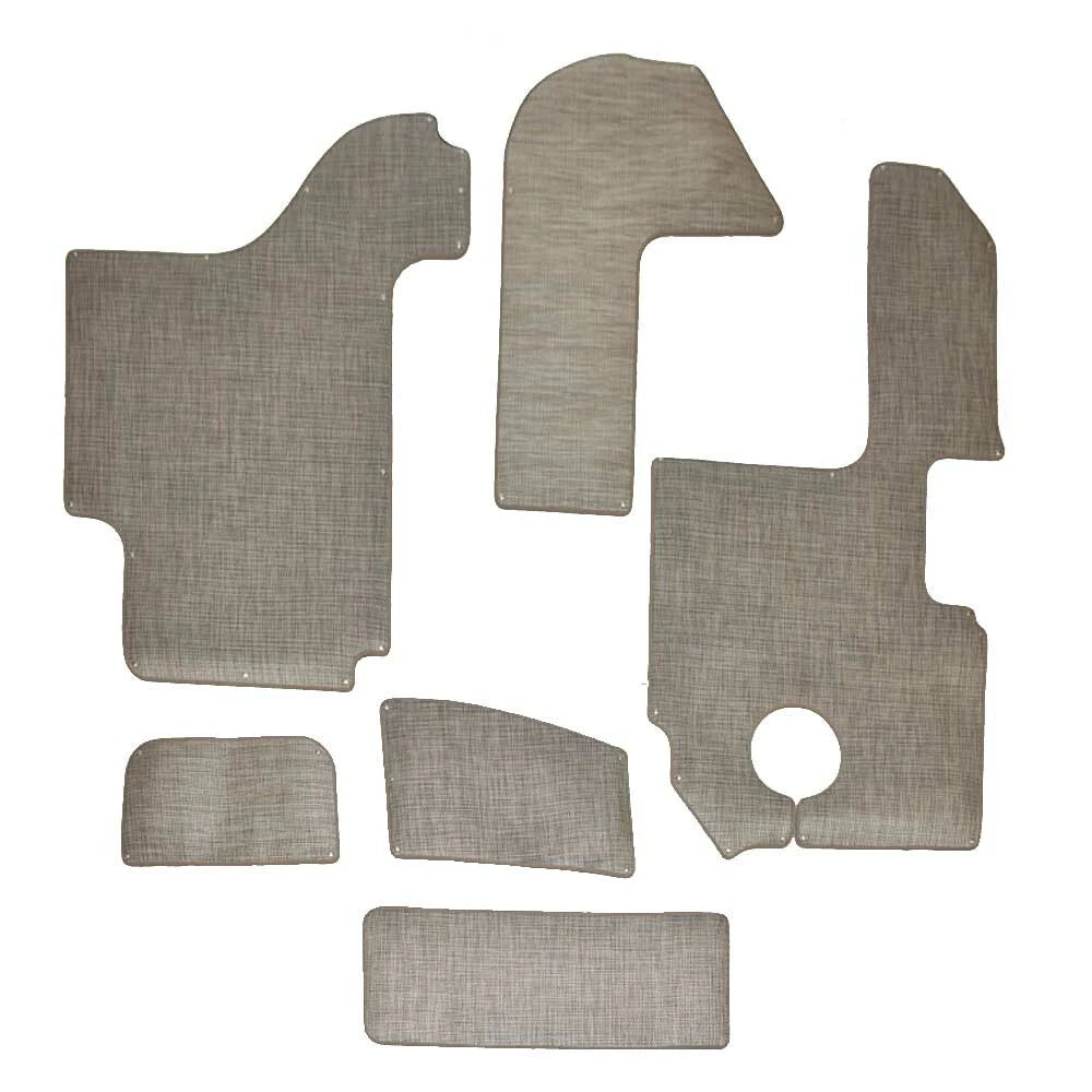 Cobalt Boat Snap-In Floor Mats 407609 - R5 Gray Compass Vinyl (6PC)