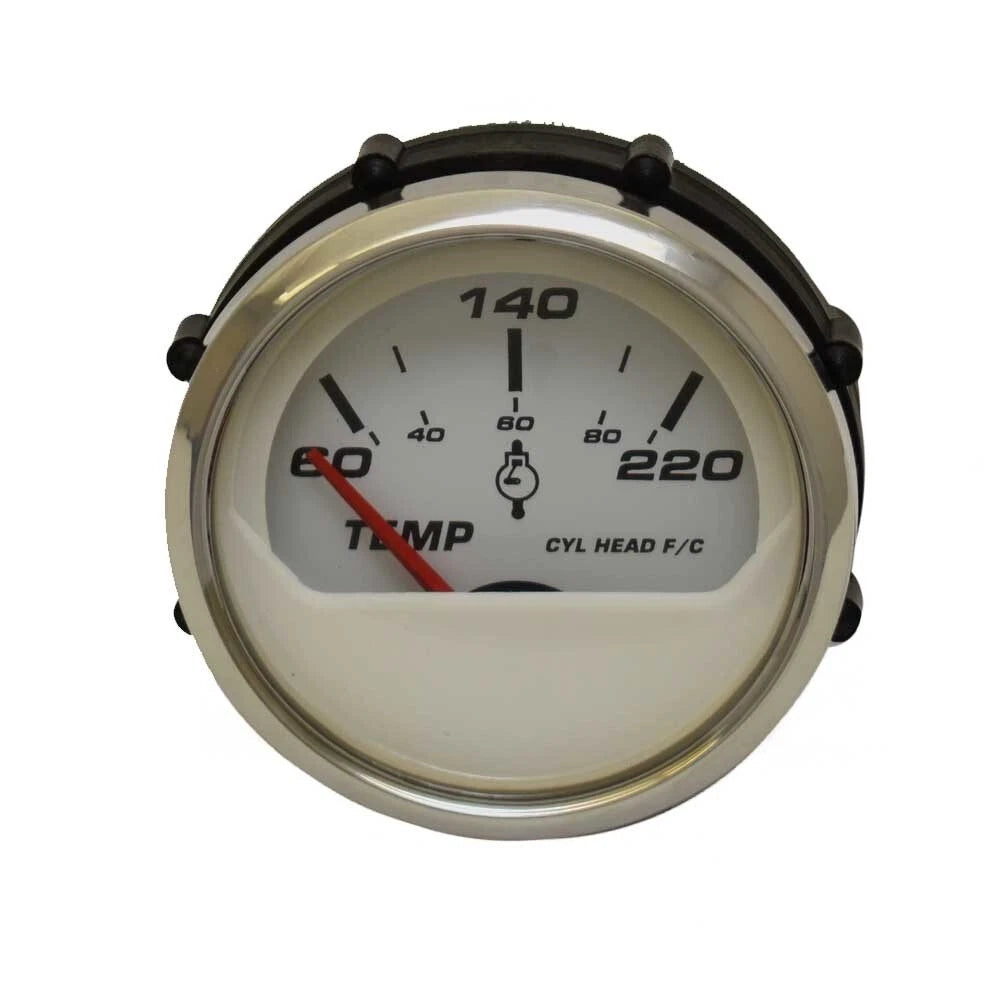 Faria Boat Marine Temperature Gauge GP4067A - Performance White 2 Inch