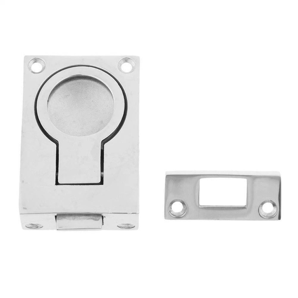 Marine 316 Stainless-Rece Ssed Hatch Pull Buckle Floor Latch Flush Ring Pull