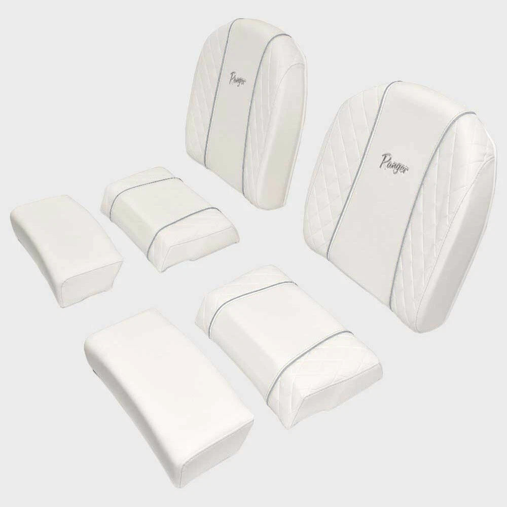 Ranger Boat Leaning Post Seat Cushions - 2510 - 2360 Bay White (6 PC)