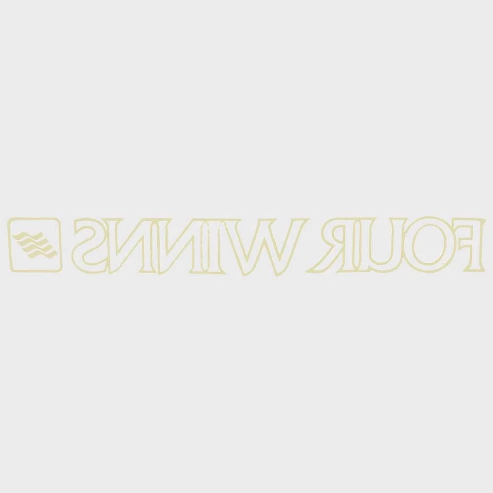 Four Winns Boat Windshield Decal 055-0319 - Champagne 17 1/2 X 2 Inch