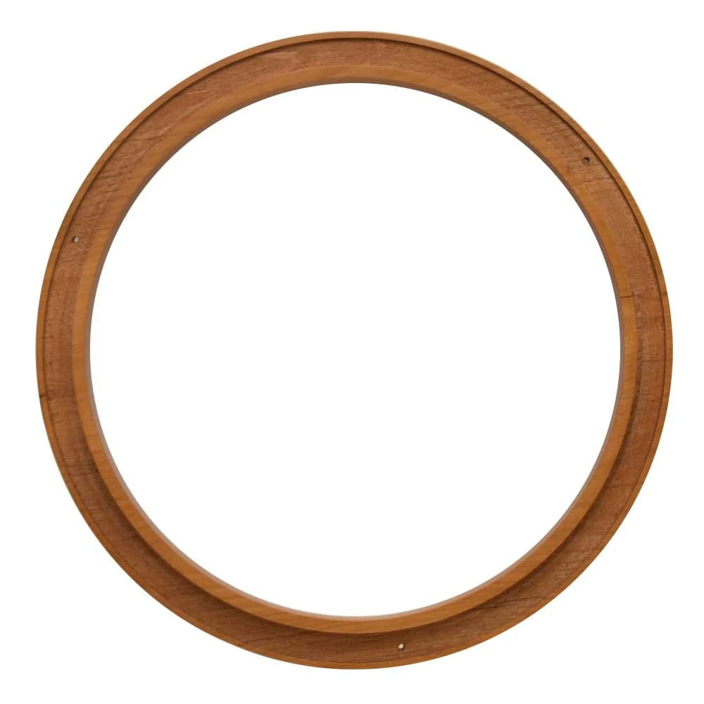 Larson Boat Round Trim Ring 0322818 - Varnished Teak Wood 17 Inch