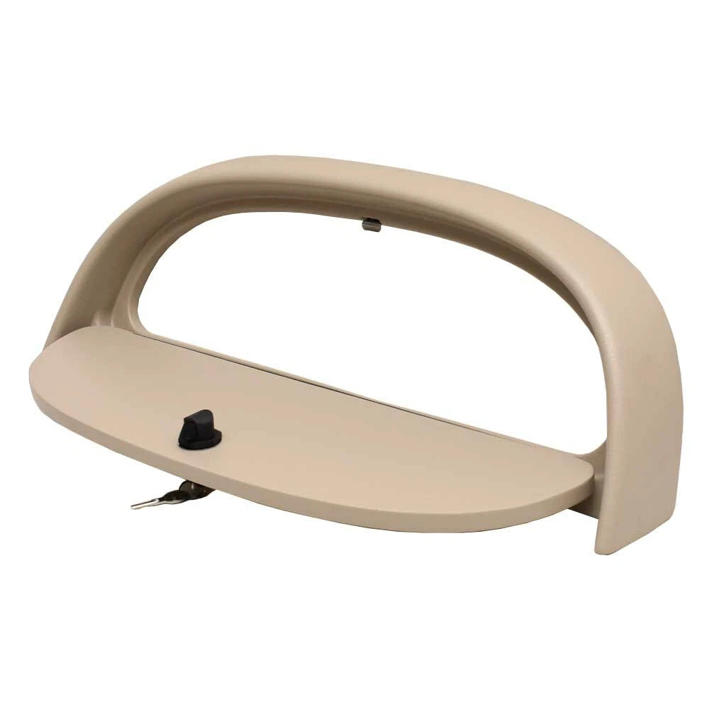 Boat Glove Box Door - 26 1/4 X 10 1/4 Inch Taupe Plastic