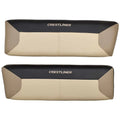 Crestliner Boat Backrest Cushions 2279637 - 1650 Beige Black (set of 2)