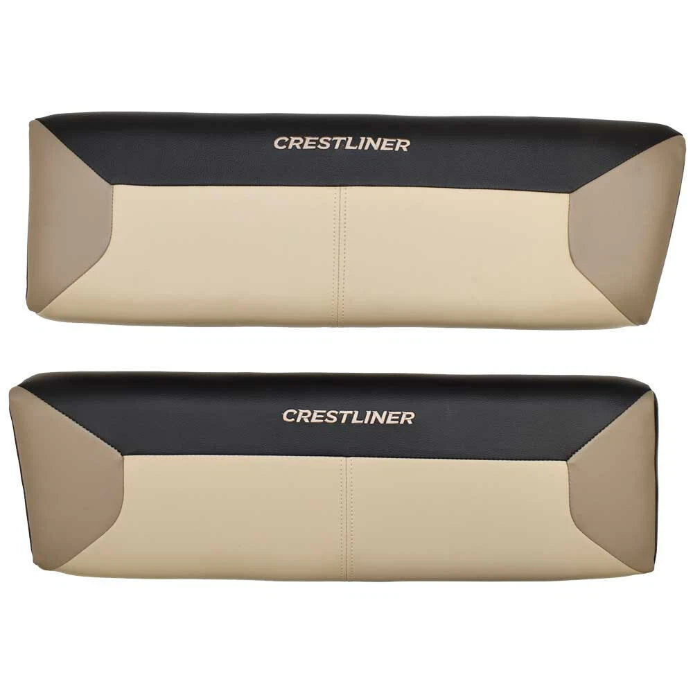 Crestliner Boat Backrest Cushions 2279637 - 1650 Beige Black (set of 2)