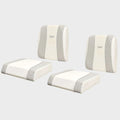 Ranger Boat Leaning Post Seat Cushions - 2600 Bay White Gray