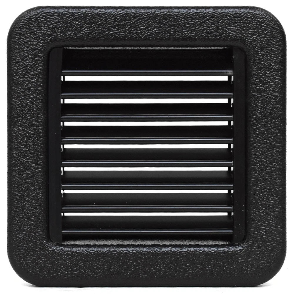 MSI Boat Air Duct Vent PG5X5BKR - 5 X 5 Inch Fixed Vanes Black