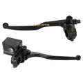 22mm Universal Motorcycle 7/8" Handlebar Brake Clutch Lever Master Cylinder Set