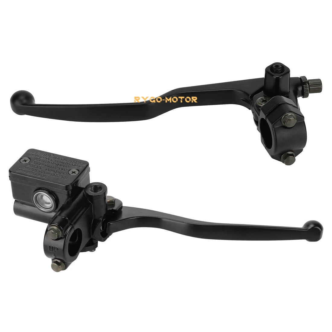 22mm Universal Motorcycle 7/8" Handlebar Brake Clutch Lever Master Cylinder Set