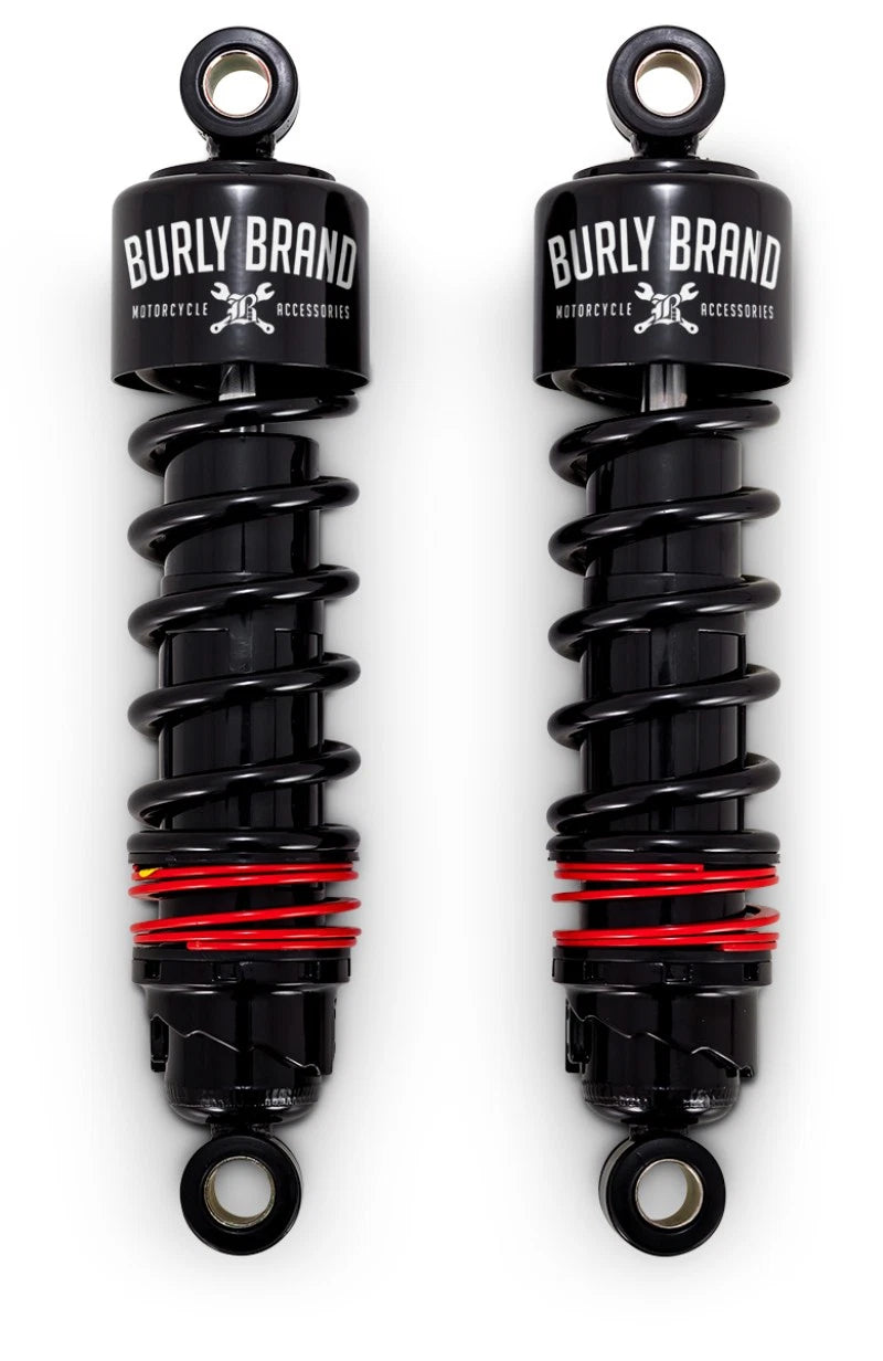 Burly Brand XL Slammer Shocks Black for Harley Davidson 2016-2017 XL Models