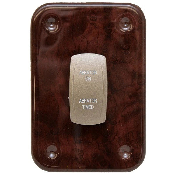 Premier Pontoon Boat Aerator Switch Panel 00-8020C - Woodgrain