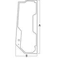 Loader Door Glass Fits John Deere Wheel Loader 444K 524K 524K-II 544K 544K-II