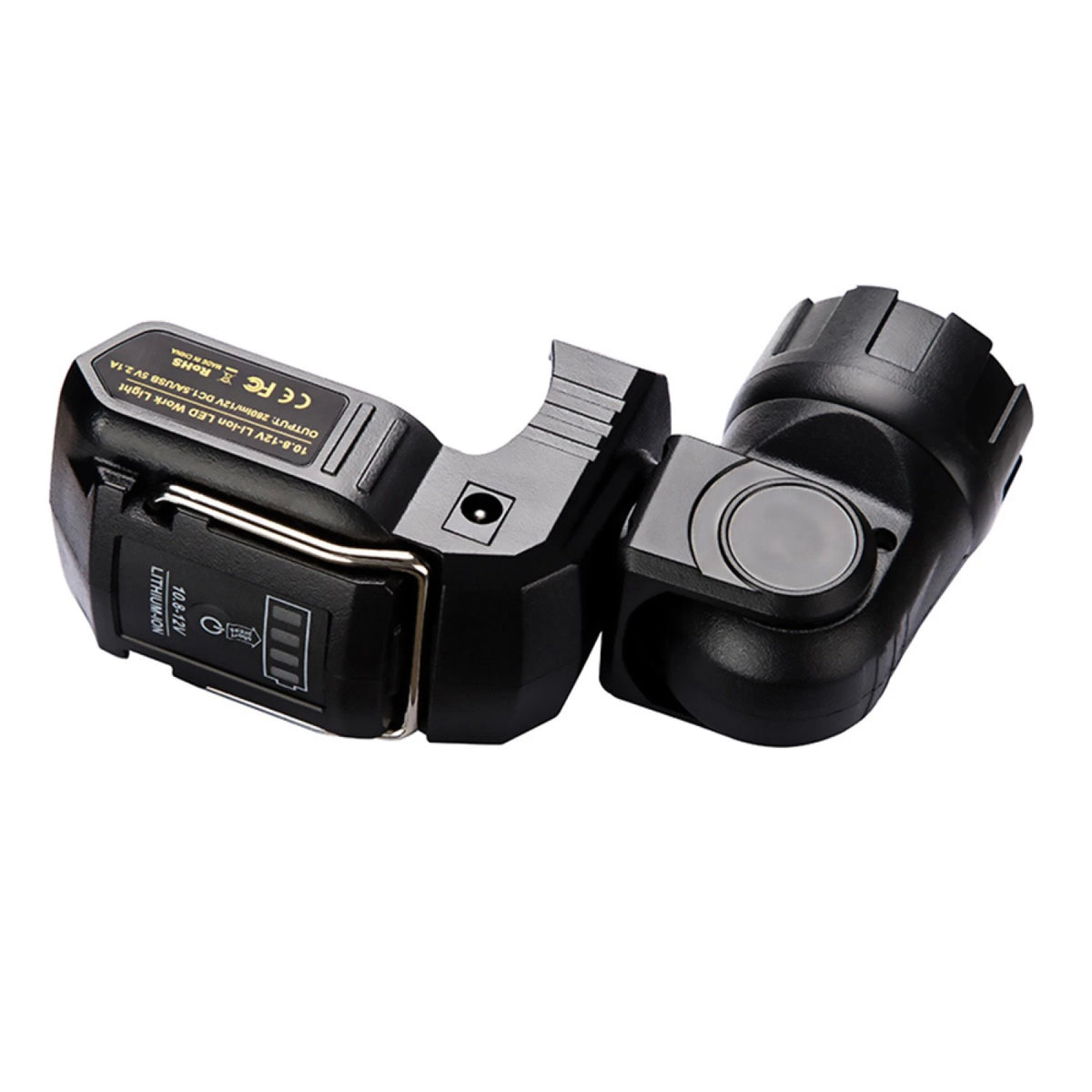 Handheld LED Work Light Flashlight Adapter for DeWalt 12V MAX Li-Ion Battery
