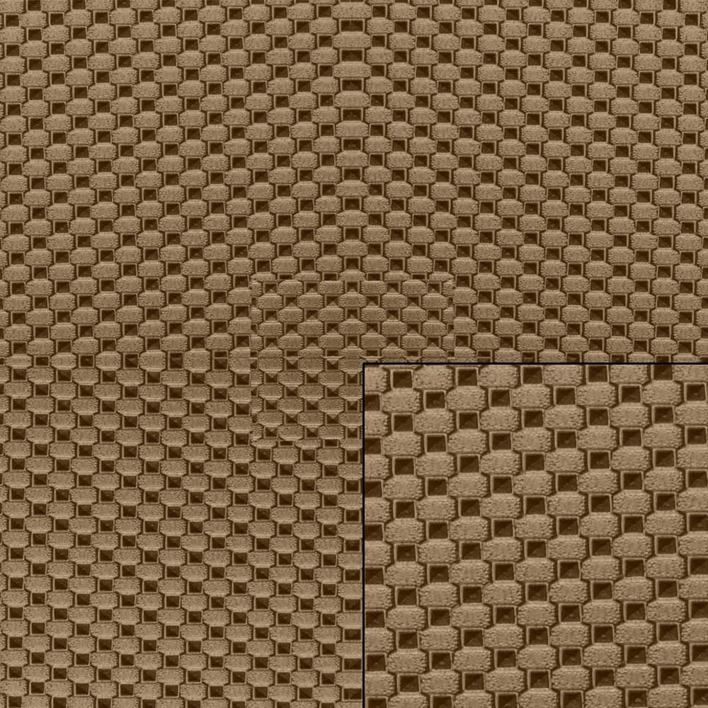 Boat Marine Auto RV Seat Vinyl - Bronze Square Texture Knit Back (YD)