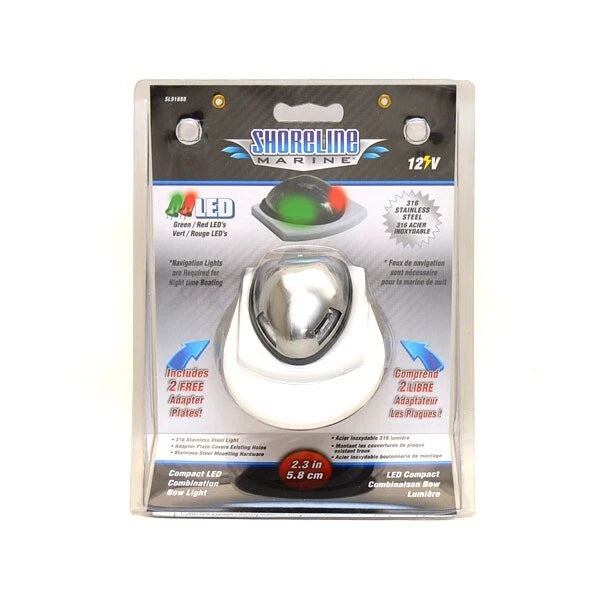 Shoreline Marine Boat Bow Light SL91888 - 12V Red - Green