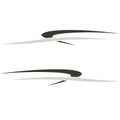 Palm Beach Boat Graphic Decals 139381-06 - Black Stickers (set of 2)