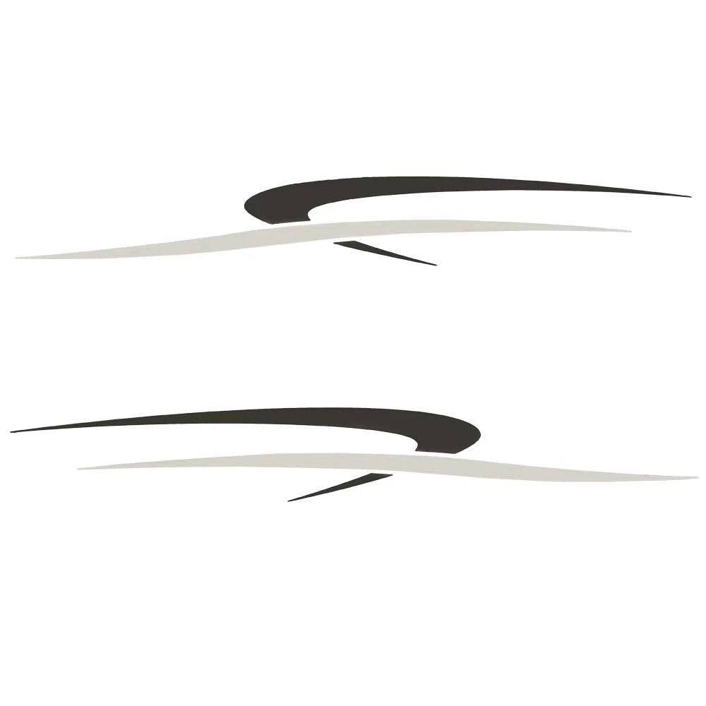 Palm Beach Boat Graphic Decals 139381-06 - Black Stickers (set of 2)
