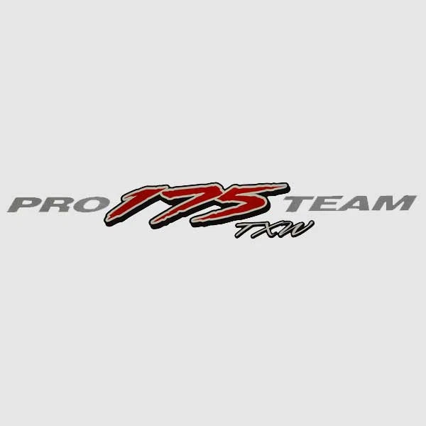Tracker Boat Brand Decal 175776 - Pro 175 Team TXW Red Silver