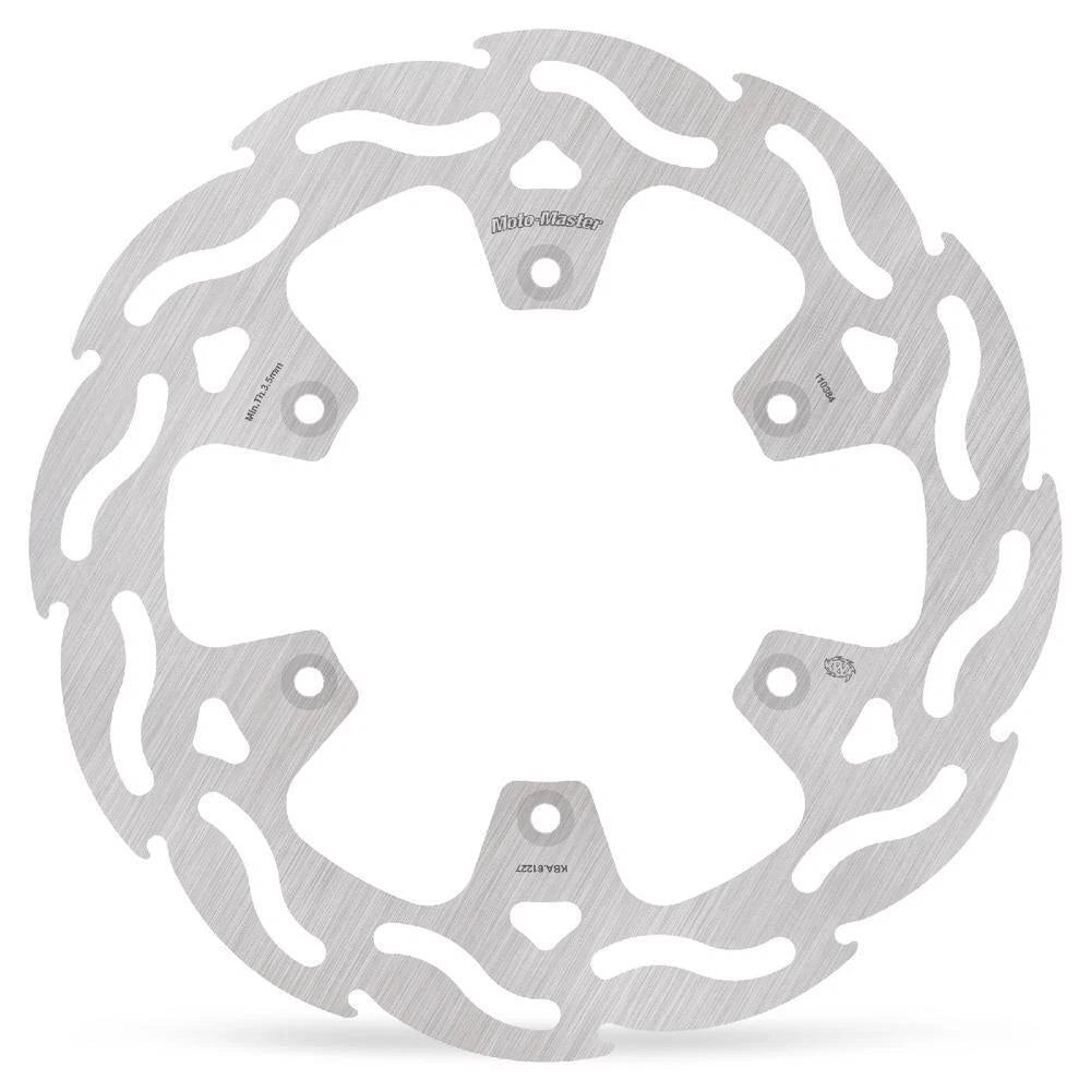 MotoMaster Flame Fixed Rear Brake Disc for Kawasaki KX250 1989-2002