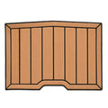 MasterCraft Boat Non-Skid Deck Mat 555614 - SeaDek 17 1/8 Inch Mocha