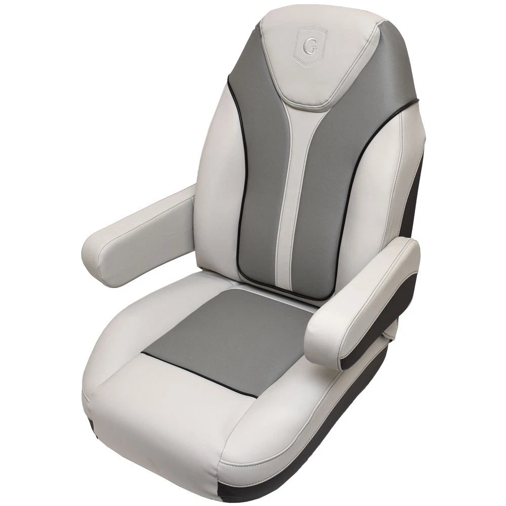 Godfrey Monaco Pontoon Boat Reclining Helm Seat 485962 - Gray
