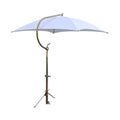 White Deluxe Umbrella with Brackets-Fits Massey Tractor Models