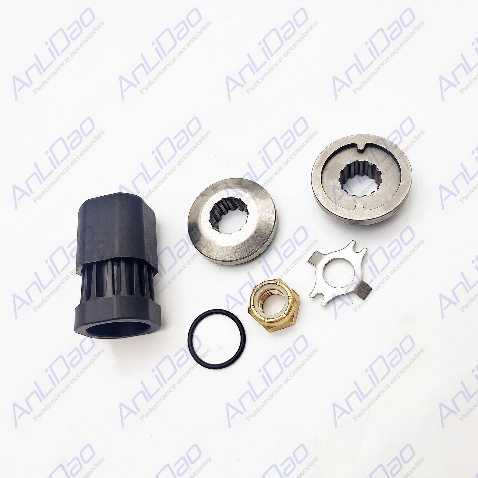 Fit Mercury Marine Quicksilver 4 Piece Flo-Torq Reflex Hub Kit 835257k12
