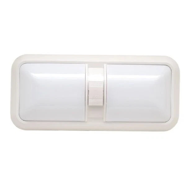 Boat Cabin Ceiling Light C310174 - Double Dome 12V Halogen White