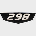 Cruisers Boat Raised Decal V2751900 - 298 Black Silver 2 5/8 Inch