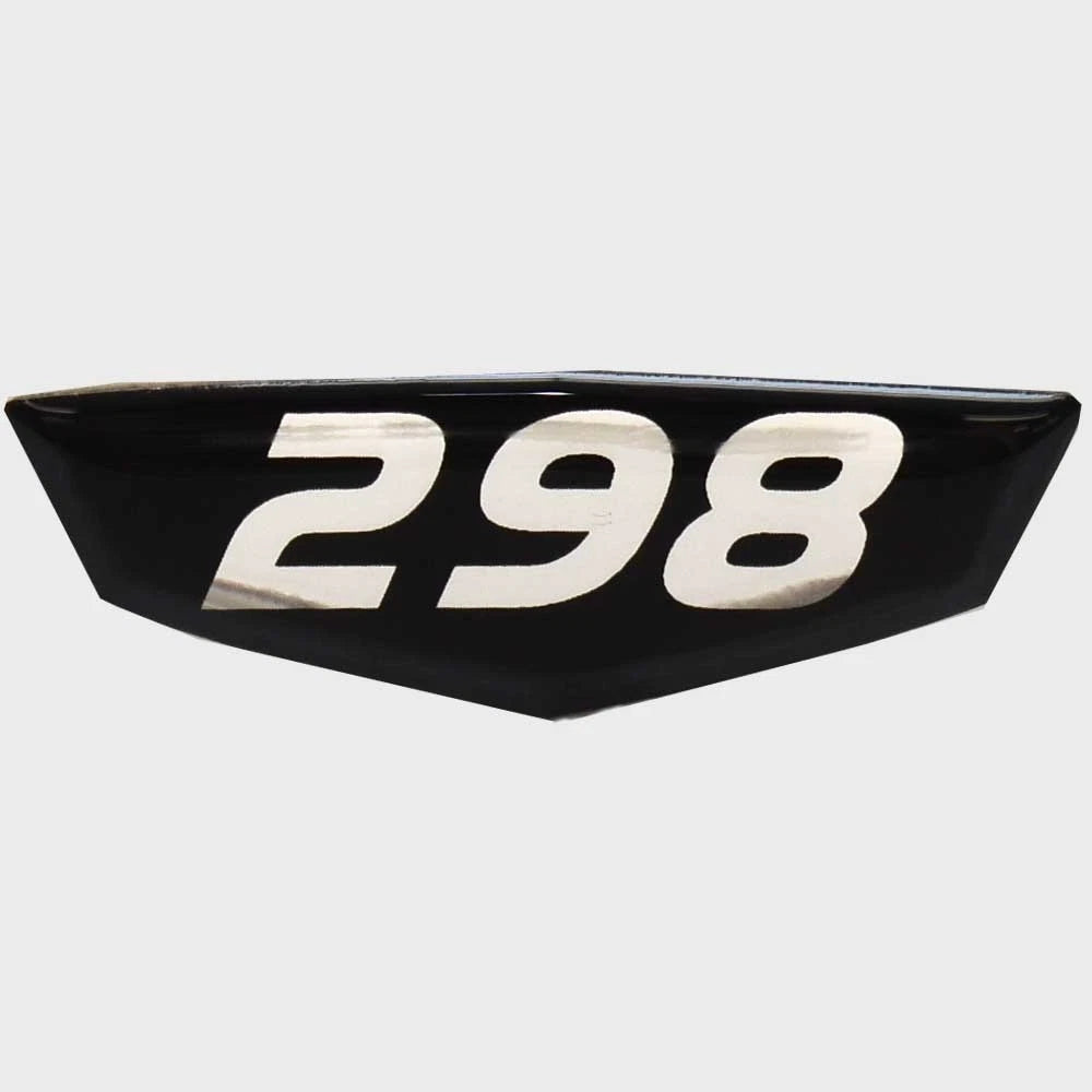 Cruisers Boat Raised Decal V2751900 - 298 Black Silver 2 5/8 Inch