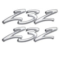 Rinker Boat Brand Decal 218549 - 232 Captiva Gray White (pair)