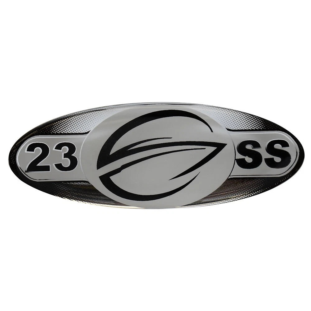 Crownline Boat Raised Decal 40187 - 23 SS Grey 3 1/2 X 1 1/4 Inch