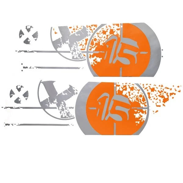 MasterCraft Boat X15 Decals 750267 - 2008 Turn Buoy Orange (set of 2)