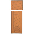 Regal 2100 Boat Non-Skid Deck Mats 211622 - Brown - Black (2Pc)