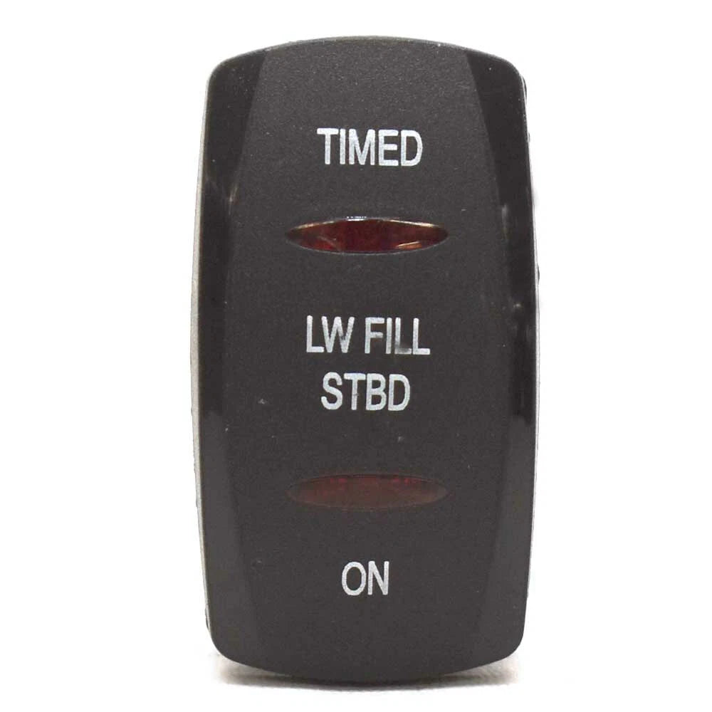 Carling Boat Rocker Switch - Timed Livewell On/Off/On 12V 20A
