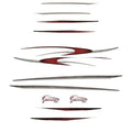 Lowe Boat Main Hull Decal 015680 - Suncruiser Red Gray Stickers (kit)