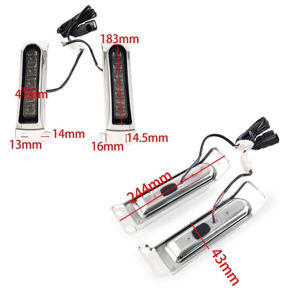 LED Saddlebag Support Filler Lights for Harley Electra Glide Ultra Limited