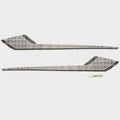 Sea Ray Boat Graphic Decals 2157322 - 19 SPX Charcoal Graphite (set of 3)